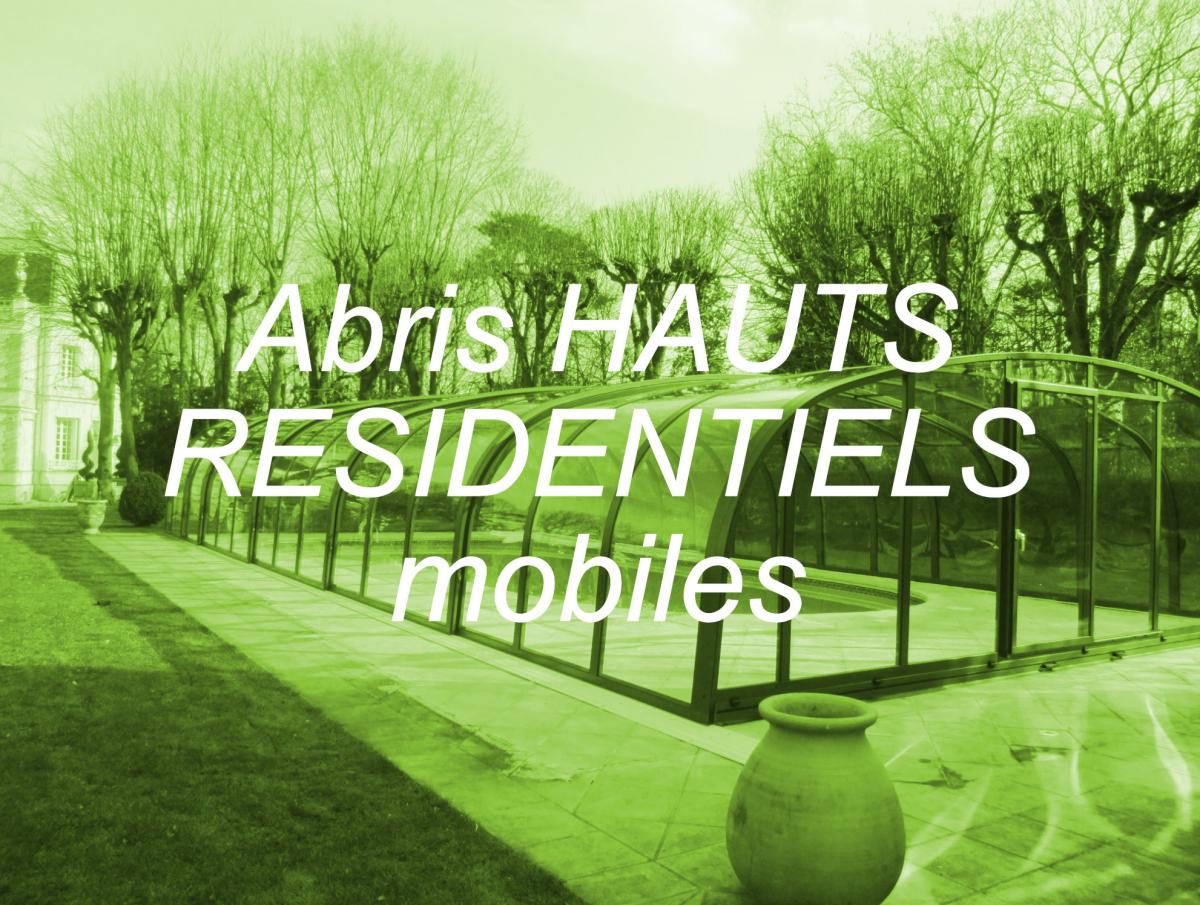 Abris de piscine hauts coulissants I Vérandas télescopiques pour piscine I Modèle d'abris haut JURALU
