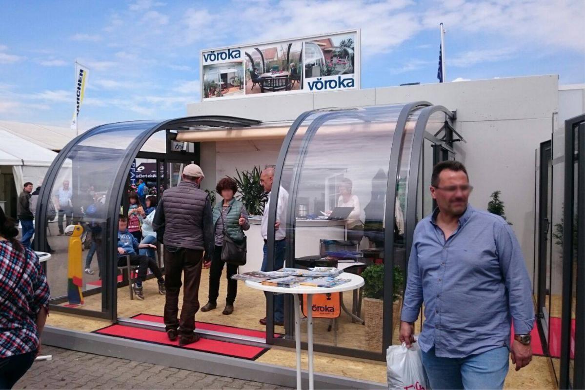 Abri de terrasse VÖROKA SAPHIR foire exposition SAPHIR
