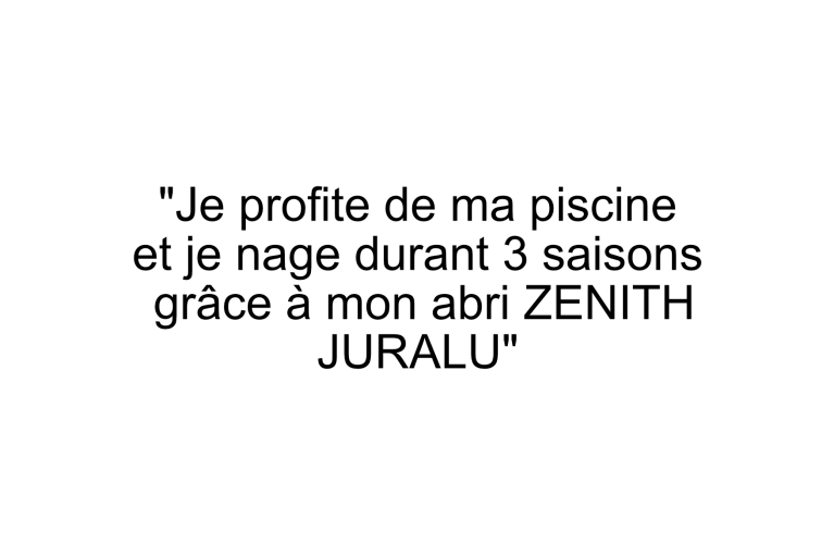 Je nage sous mon abri semi-haut Zenith de Juralu