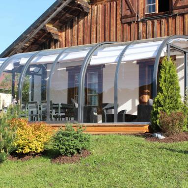 Véranda coulissante pour terrasse modèle SAPHIR
