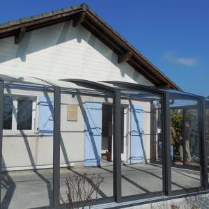 Verrière escamotable en aluminium et mur de verre TOPAZ
